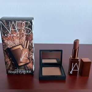 NARS Laguna Bronzing Powder and Lip Balm - Mini - makeup set, 2.5 g, 1.1 g